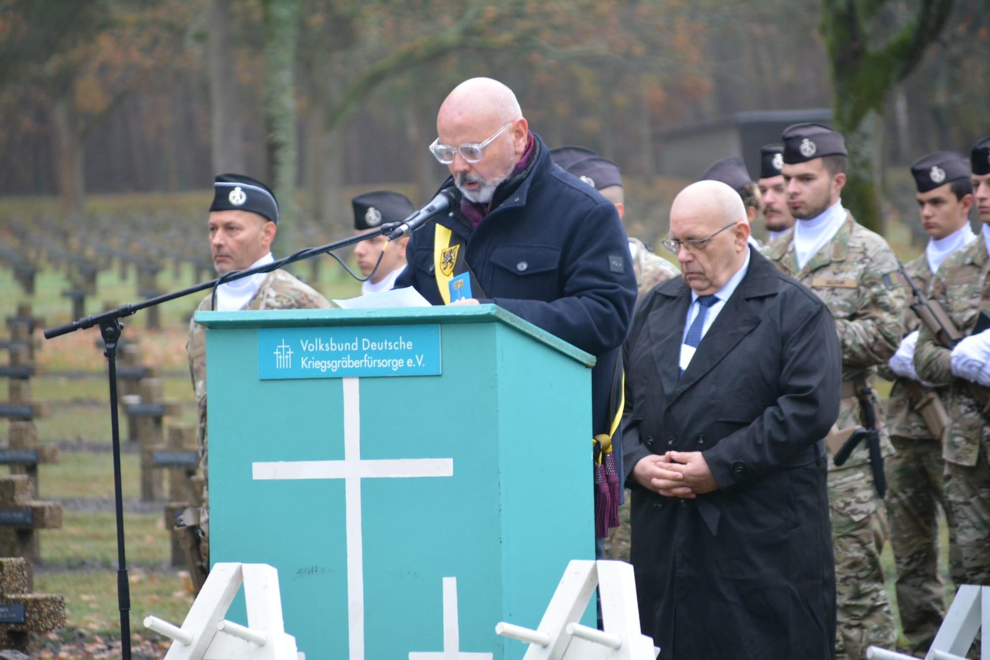 Volkstrauertag op Duitse Militaire Begraafplaats