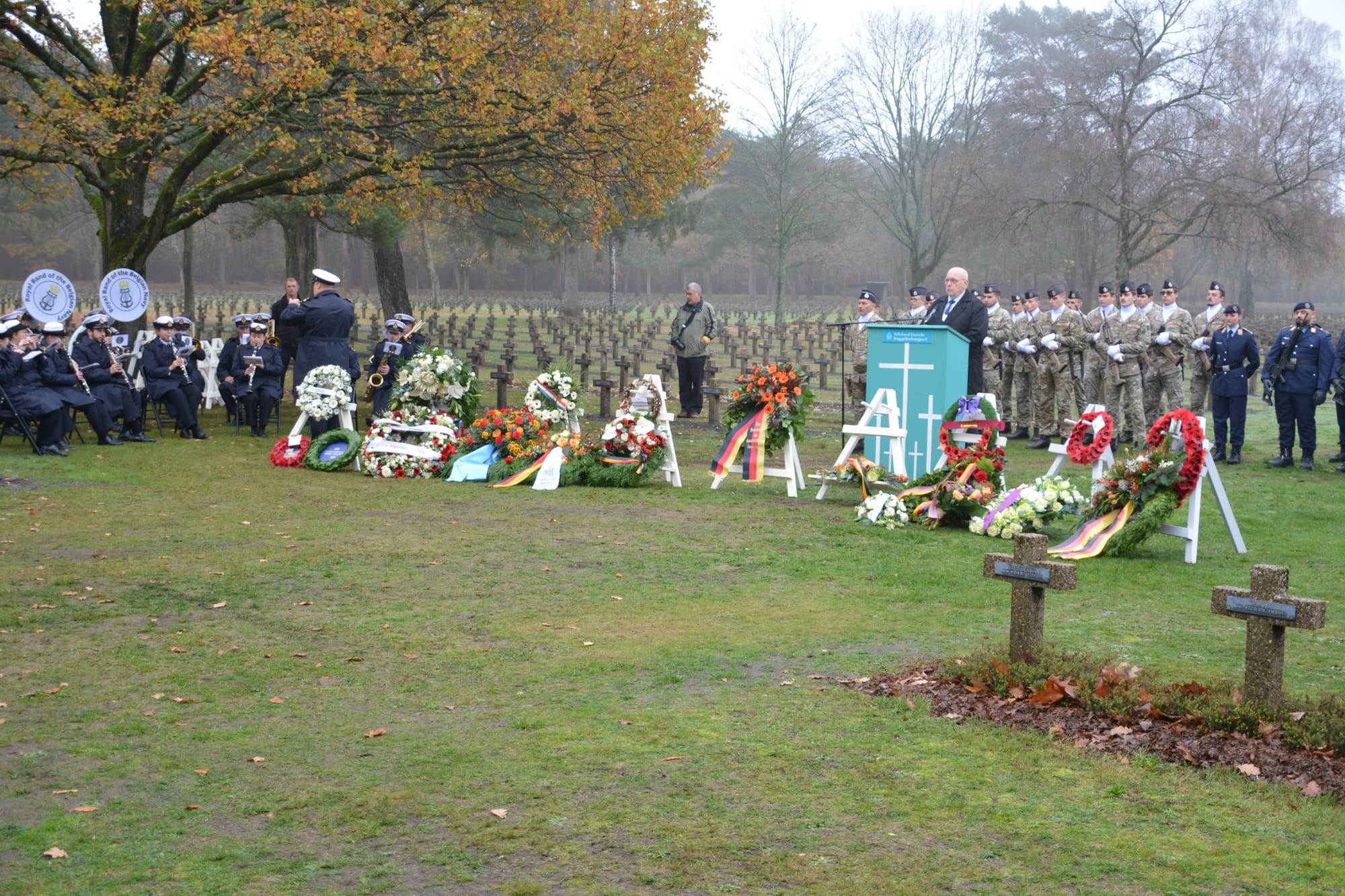 Volkstrauertag op Duitse Militaire Begraafplaats