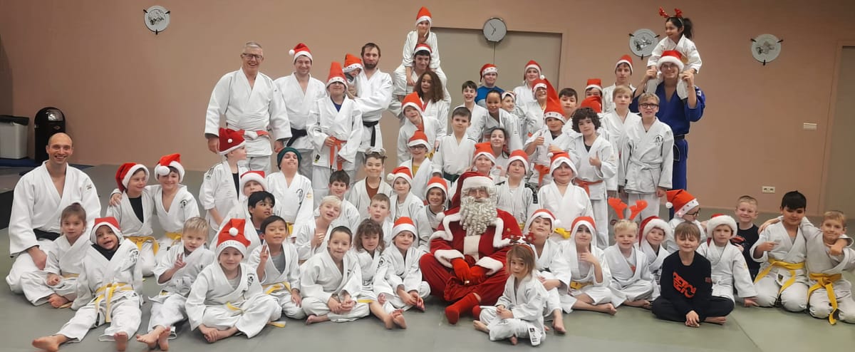 Kerstman op bezoek bij Judoteam Agglorex