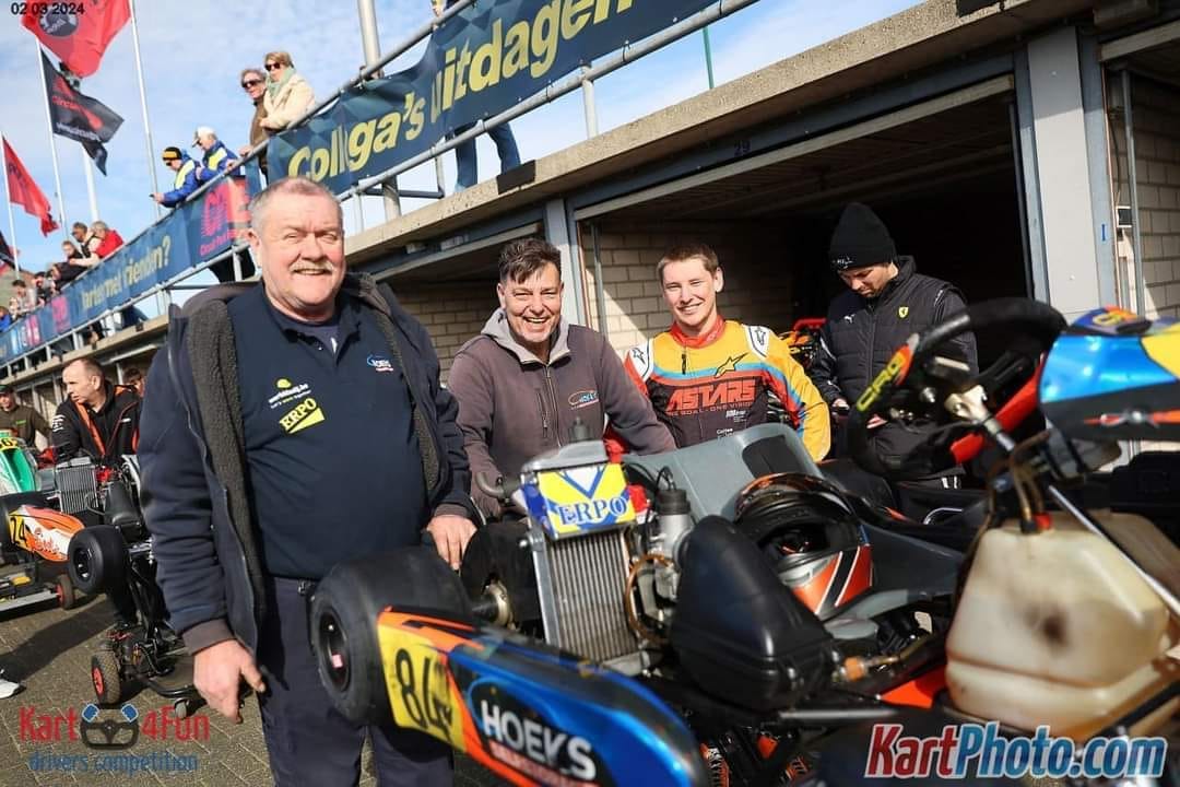 Eerste race in karting-seizoen zit erop voor Elias