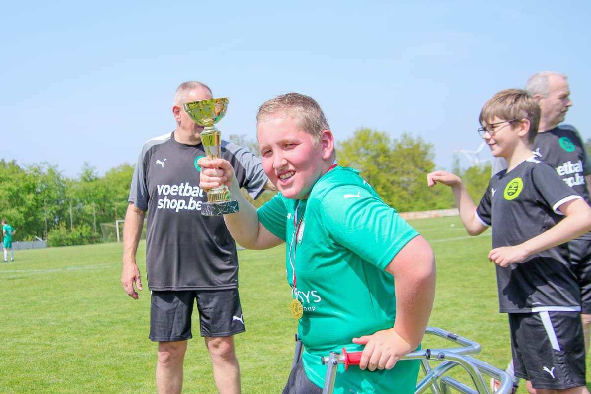 Voetbalhappening bij vzw Berkenhof