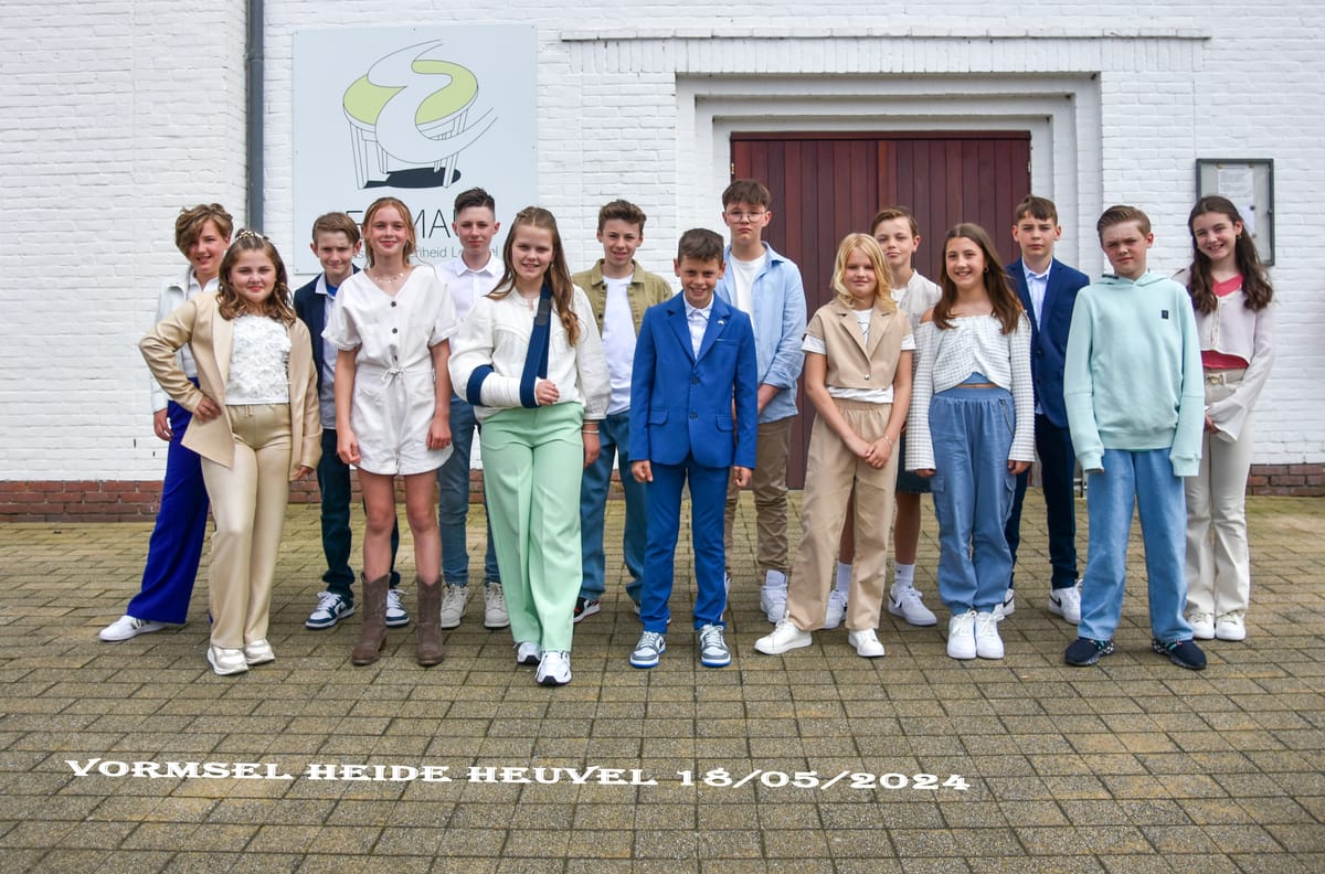 Weer meerdere vormsels en één eerste communie vandaag