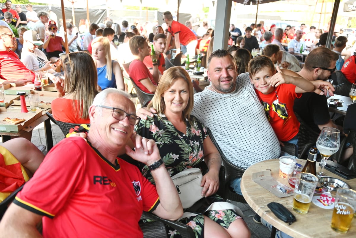 Ook gisteren kleurde het centrum rood