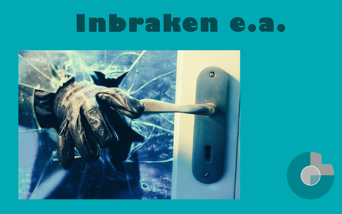 Alweer een viertal inbraken in onze stad