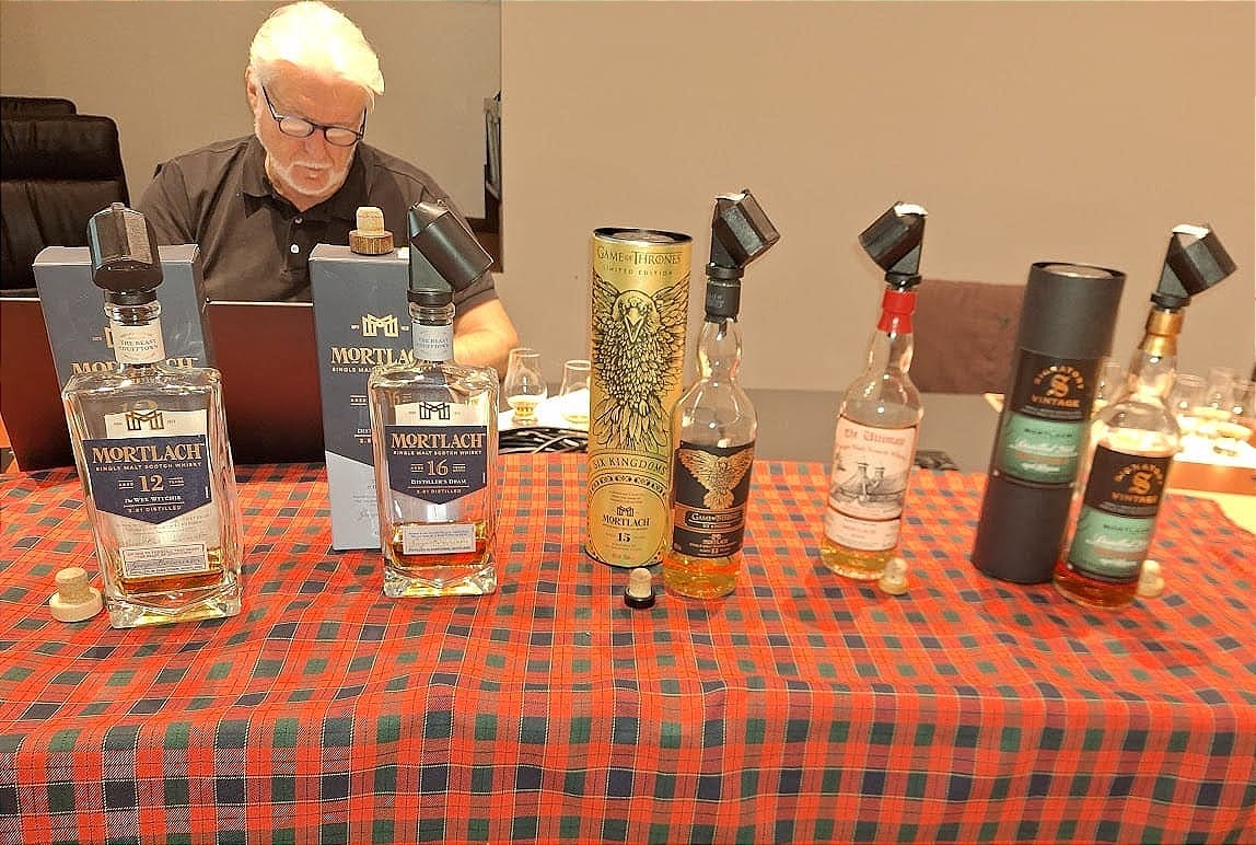 Whisky-tasting 'Mortlach' en 'Grain Whisky'