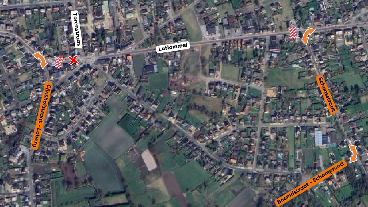 Opgelet: Lutlommel nu zaterdag onderbroken