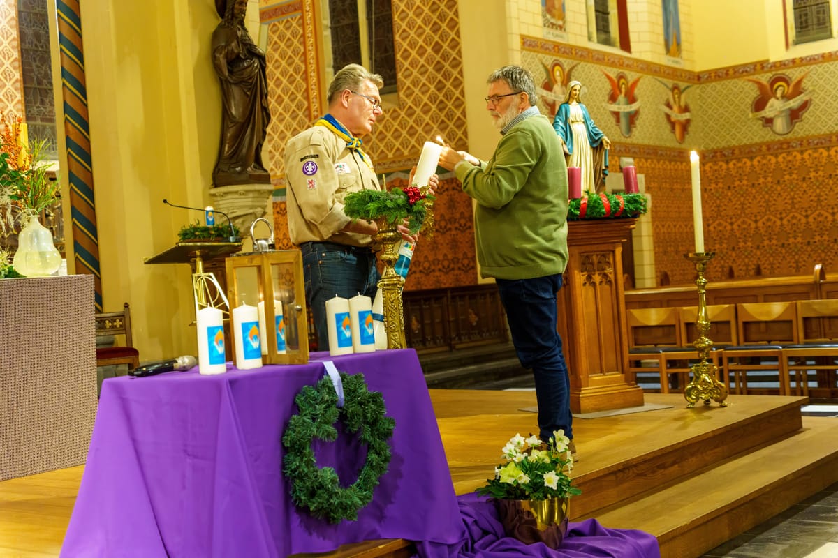 Vredeslicht is in Lommel