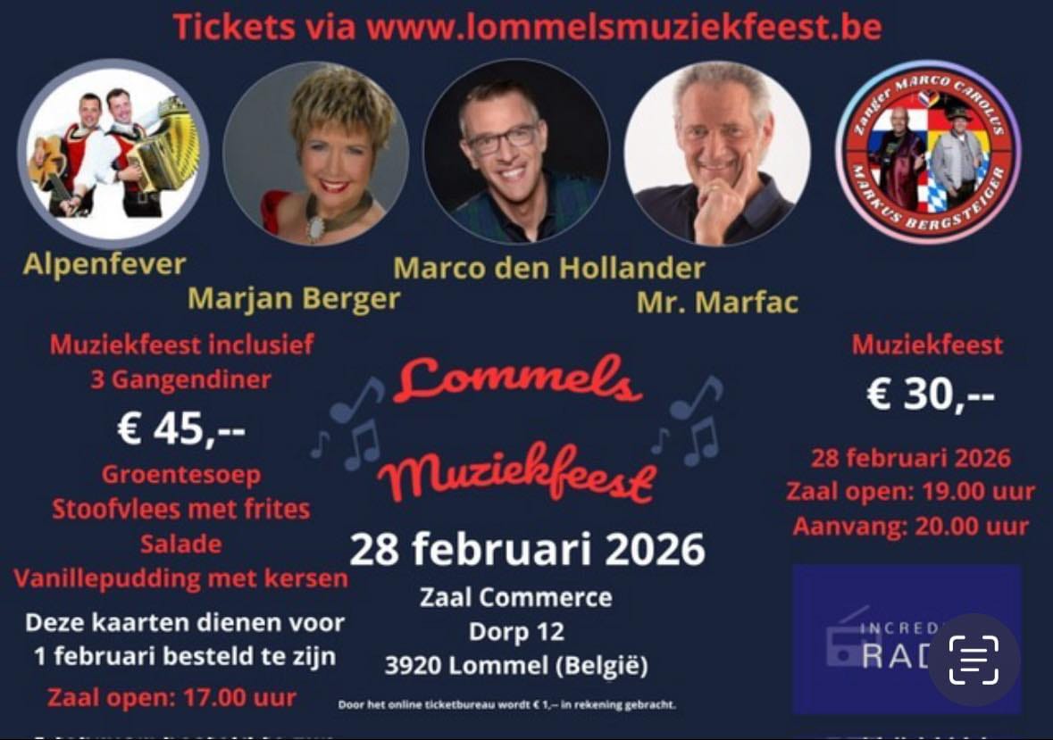 Lommels Muziekfeest komt er bijna aan