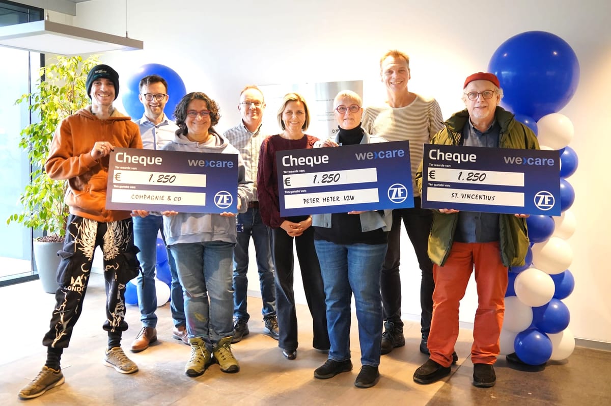 Mooie gift voor Peter/Meter vzw, Compagnie&Co en Vincentius