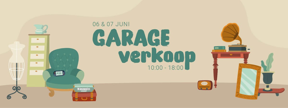 Garageverkoop - 25ste editie op 6 en 7 juni