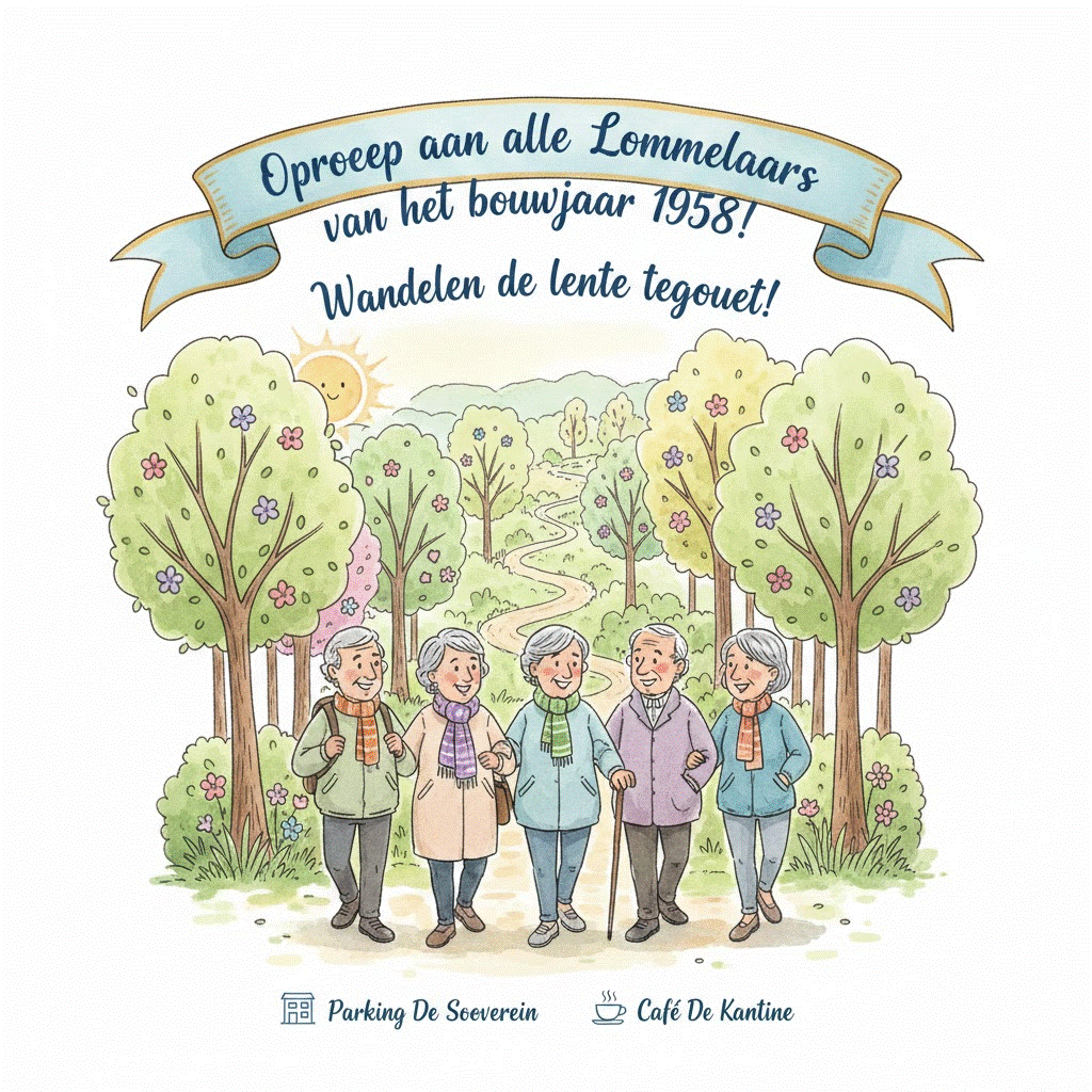 Oproep aan alle Lommelaars van het bouwjaar 1958