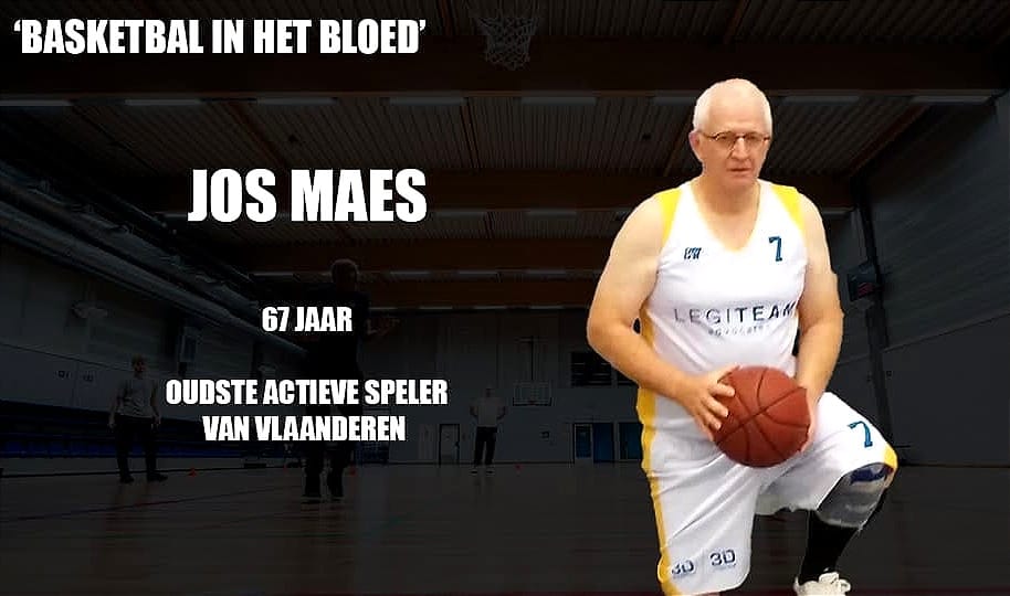 Jos Maes is oudste actieve basketspeler van Vlaanderen!