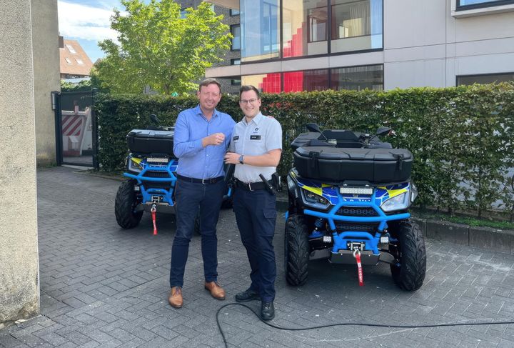 Twee nieuwe quads voor de politie