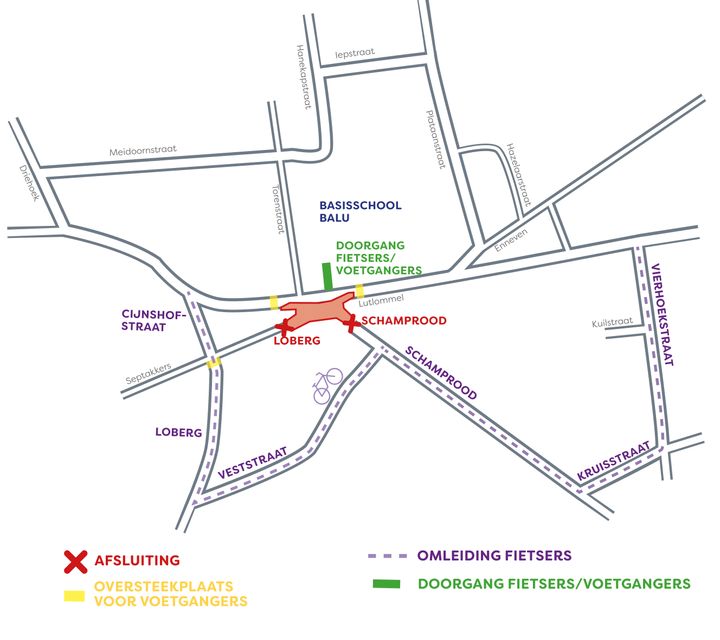 Vanaf vrijdag kruispunt Lutlommel-Schamprood en Loberg opgebroken
