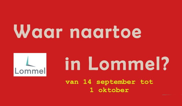 Waar naartoe van 14 september tot 1 oktober