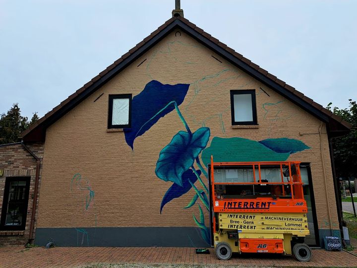 Muurschildering voor 'Kinderspel'