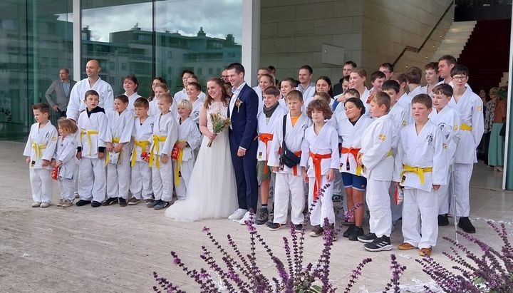 Erehaag van judoka's voor Kevin en Jolien