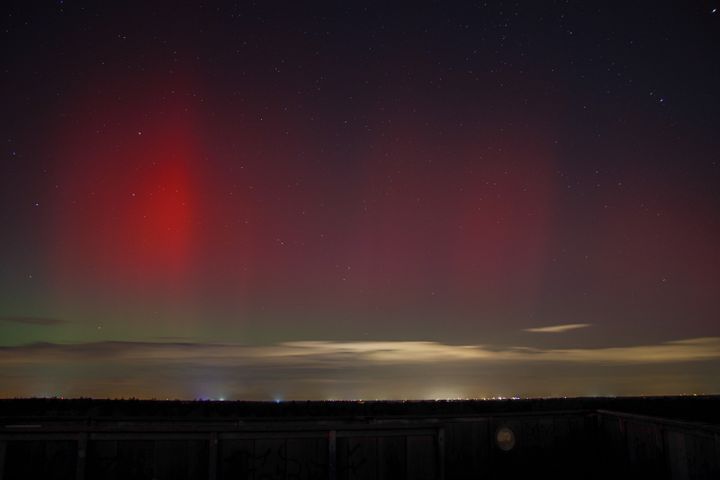 Mooie beelden van het noorderlicht in Lommel