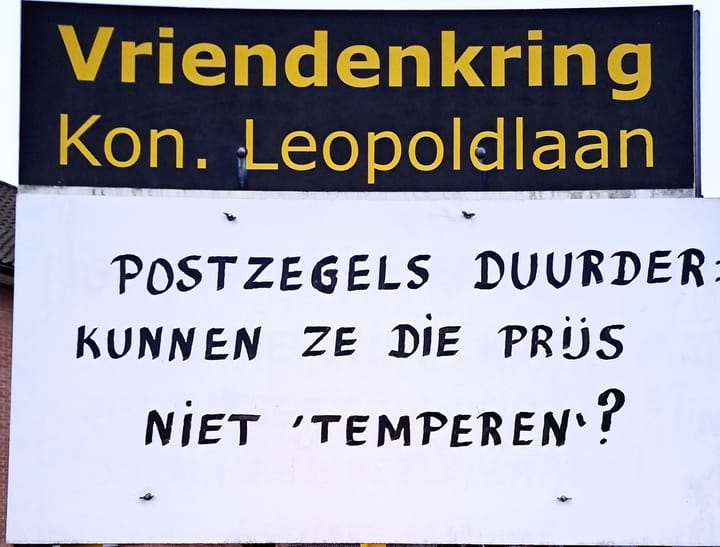 Duurdere postzegels in Leopoldlaan