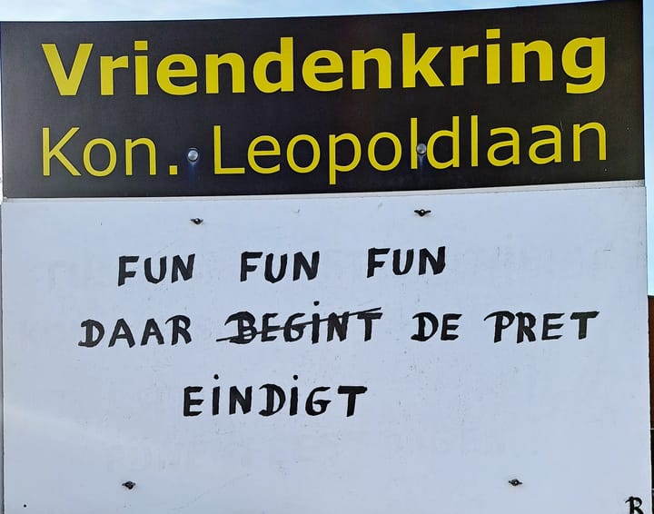 Uitverkoop bij de 'Fun'