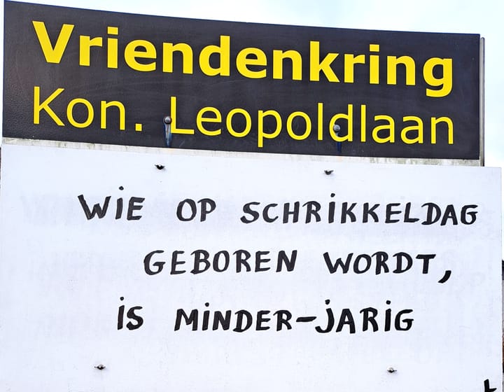 Eens om de vier jaar...