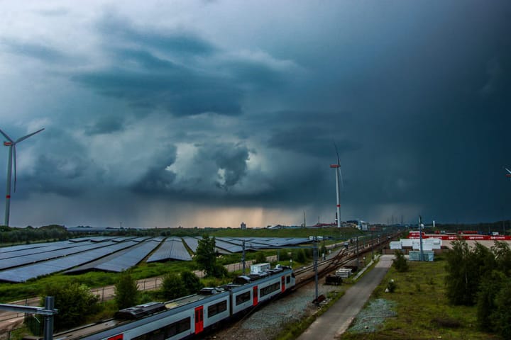 Het onweer van zaterdag