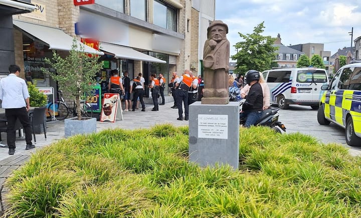Politie-actie in centrum