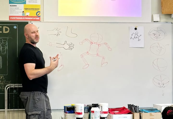 Workshop striptekenen in WICO