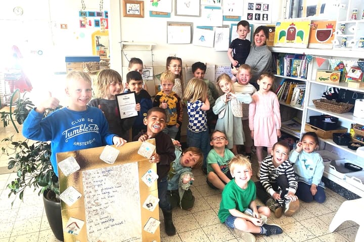 Kleuters van Daltonschool EigenWijs vallen in de prijzen tijdens Poëzieweek
