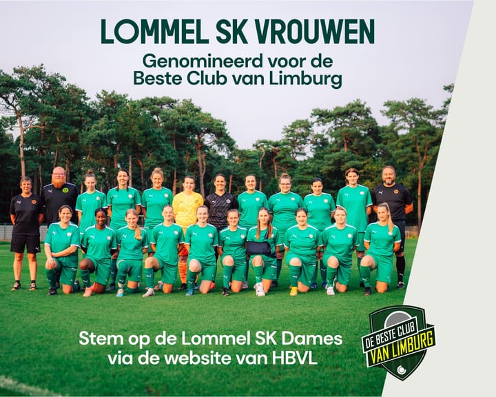Stem op Lommel SK Dames als Beste Club van Limburg 🗳️