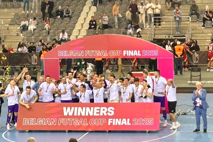 Anderlecht wint Beker in het Futsal in De Soeverein