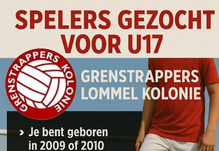 U17 spelers gezocht bij GT Kolonie