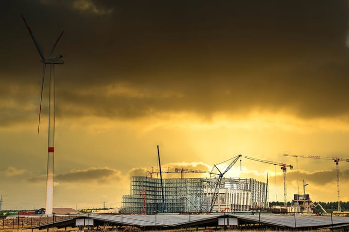 Ochtend op het industrieterrein – Ciner Glas, Lommel