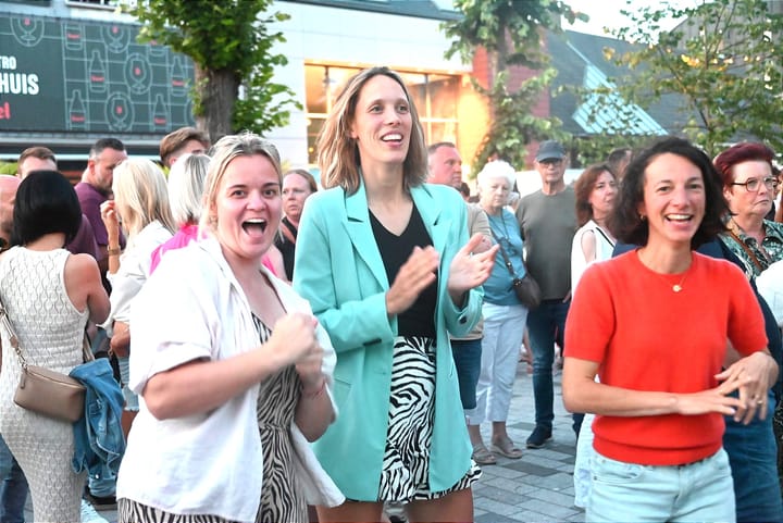Swingend Marktplein gisterenavond