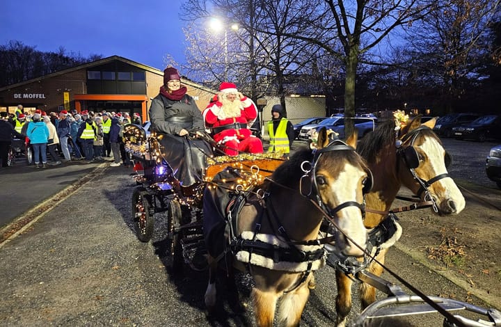 Kerstnachtwandeling bij Milieu 2000