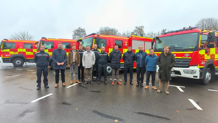 Vijf nieuwe autopompen versterken Noord-Limburgse brandweer