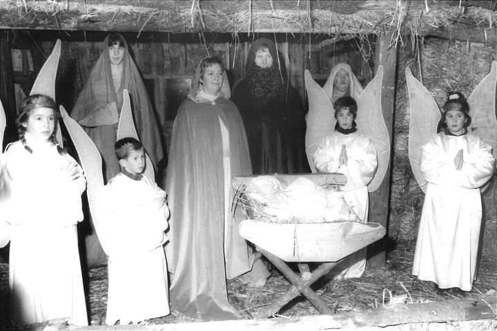 Kerst, en kerstdorp Kattenbos weleer