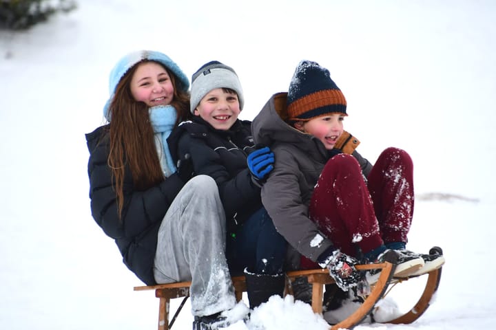 Sneeuwpret in de Sahara