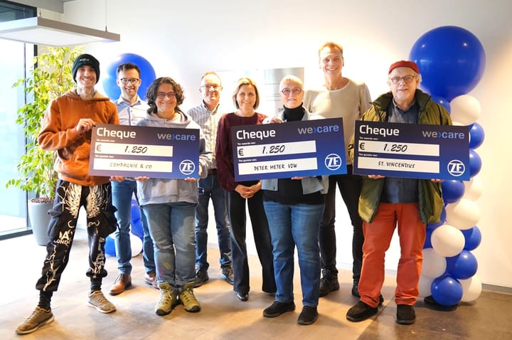 Mooie gift voor Peter/Meter vzw, Compagnie&Co en Vincentius