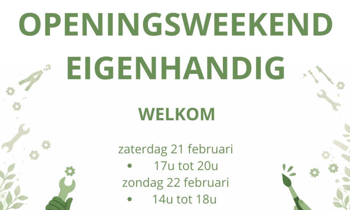 Volgend weekend opening 'Eigenhandig'