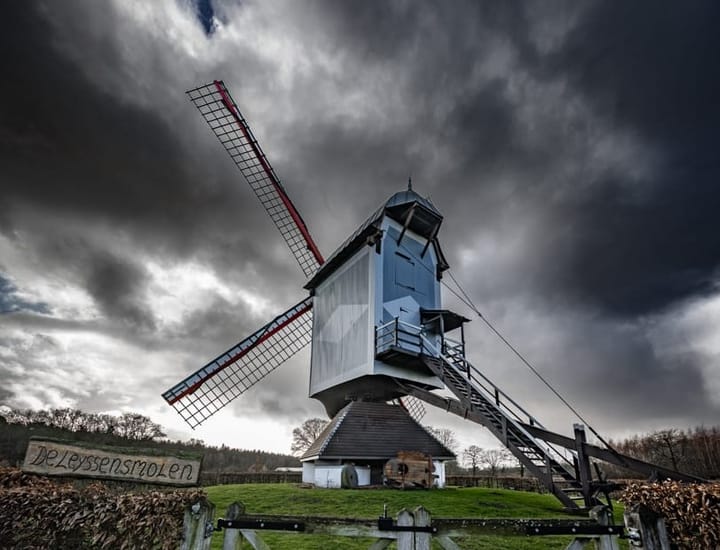 Bijzondere foto van de Leyssensmolen