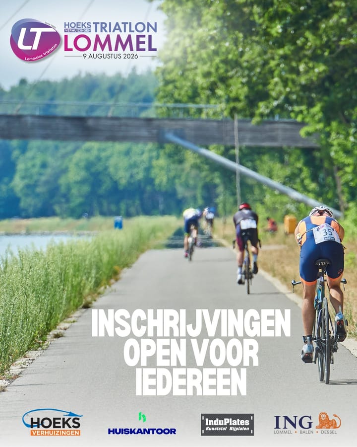 Inschrijvingen Hoeks Triatlon Lommel geopend, kwarttriatlon kent sterke start